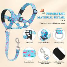 No-Pull Dog Head-Collar For Large Dogs To Stop Heavy Pulling, Anti-Pull Dog Head Halter Muzzle For Easy Control On Walks (Pink, Large) - Blue - View 3