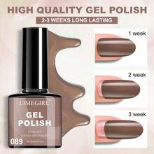 LIMEGIRL Gel Polish 10 Pcs All Seasons Skin Tones Gel Nail Polish Nude Pink Neutral UV Gel Polish Nail Set Salon DIY Manicure Gift Set - Nhiều màu - Xem 3
