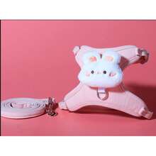 قطعة واحدة قابلة للتعديل من سترة سرج الأرنب، سرج أرنب بشكل أذن الدب الجميل ، سِلْسِلَة رابط لحيوانات الأليفة الصغيرة والأرانب - متعدد الألوان - مشاهدة 7