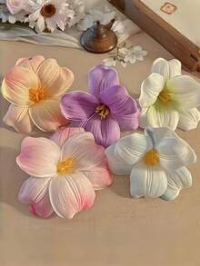 Bộ 5 kẹp tóc hoa mùa hè thanh lịch, màu sắc nhẹ nhàng và cánh hoa tinh tế - Phù hợp cho phụ nữ và bé gái, thích hợp cho đám cưới, kỳ nghỉ biển hoặc thêm nét lãng mạn cho vẻ ngoài hàng ngày. Nhẹ nhàng và chắc chắn, giúp mái tóc bạn thêm rạng rỡ với những phụ kiện này, màu sắc ngẫu nhiên, hoa, trang phục đi nghỉ mát cho nữ, phụ kiện tóc. - Nhiều màu - Xem 11