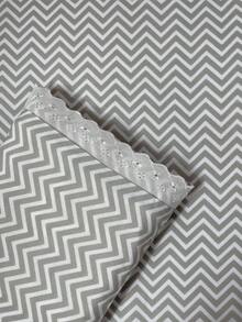 Laura Baby 2-Piece Sheet Set For American Standard Crib Or Mini Crib 100% Cotton - 雪佛龍 - 查看 4