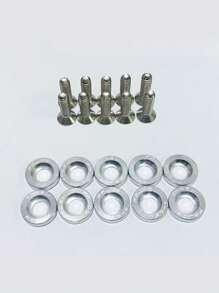 10Pcs/Set Bumper Fende Washers Engine Bay Dress Up Bolts Fasteners M6 JDM Fende Washer Kit-Red