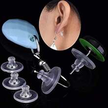 1box 10 Girds Synthetic Rubber Ear Back Plugs