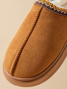 Novas Pantufas Masculinas de Cor Sólida com Aparência de Camurça, Deslizamento, Pantufas Unissex Ultraligeiras de EVA e Espuma de Memória, Outono/Inverno