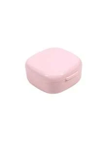 1pc Denture Storage Box Portable Soaking Cleaning Tooth Orthodontic Retainer Storage Box Invisible Teeth Aligner Braces Cleaning Box - Multicolor - View 14