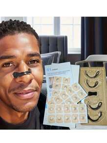 60/30 Magnetic Nasal Strips + 4 Nose Clips + 1 Magnetic Remover, Nose Dilator, 30/15 Pairs Of Anti-Snoring Nasal Strips, 4 Comfort Clips - Increase Oxygen Intake, Reduce Snoring, Improve Quality Of Sleep - Sweat-Proof, Skin Friendly Nasal Strips, Magnetic Nasal Strips, Nose Breath Dilator, Suitable For Both Men And Women