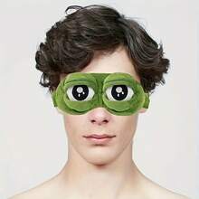 1pc Frog Eye Mask & Headband Set, Couple Sleeping Item, Funny Design