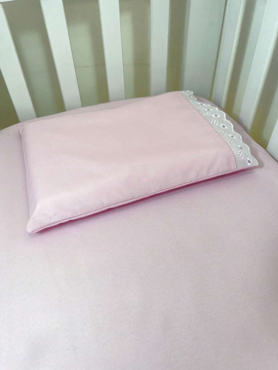 Laura Baby 2-Piece Sheet Set For American Standard Crib Or Mini Crib 100% Cotton - 粉紅色的 - 查看 1