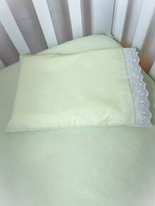 Laura Baby 2-Piece Sheet Set For American Standard Crib Or Mini Crib 100% Cotton - 綠茶 - 查看 3