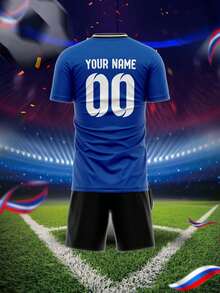 潘帕斯雄鹰阿根廷定制图案和标志、姓名和号码男女通用足球球衣，透气速干运动 T 恤，适合羽毛球、排球和足球训练 - 彩色 - 查看 4