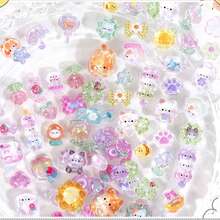 3D 可爱卡通猫贴纸 - 可爱蓬松可重复使用防水贴纸，适用于计划器、日记本、剪贴簿、笔记本电脑、手机壳、平板电脑装饰（产品空心） - 彩色 - 查看 8