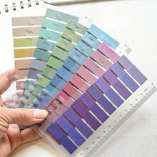 200张索引贴1张便利贴塑料透明颜色分类贴纸学生课本使用说明贴纸，学校用品，返校 - 彩色 - 查看 4