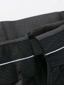 4 PCS Men Suit Tuxedo Vest Pants Bow Shawl Collar One Button For Wedding Banquet Prom Chic Elegant Men Attire - 灰色 - 查看 6