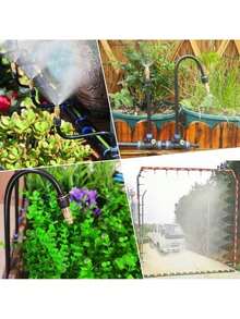 New Quick Connector Drip Irrigation Kits,Automatic Irrigation System With Replaceable 360-Degree Bending Dropper,Atomizing Copper Nozzle For Watering System For Garden Plant Lawn Patio. (Copper Nozzle) - Vòi phun bằng đồng - Xem 6