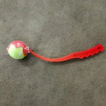 1 pieza Palo de juego con pelota para mascotas, juguete interactivo de entrenamiento de perros con pelota de tenis