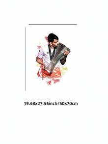 1 pieza Póster sin marco del trofeo de la de Lucas Paquetá, estrella del fútbol, arte de pared, impresión de celebración del campeonato de fútbol para el refugio de hombre/bar deportivo/sala de juegos, regalo perfecto para él y decoración para fans del fútbol (vacaciones, vuelta al cole, impresiones de pared, lienzo sin marco) - Multicolor - Ver 12