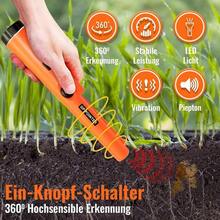 Handheld Metal Detector With Pinpoint Probe - High Sensitivity 360° Detection For Coins/Jewelry/Gold, Waterproof Design With LED Light & Vibration Alert, Portable For Outdoor Treasure Hunting & Home Use -Orange - Orange - View 7