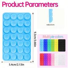 2 pezzi Ventosa antiscivolo per telefono in silicone, 28 ventose in silicone adesive, adesivi antiscivolo per telefono, supporto per power bank con ventosa compatibile con e Android, regalo per compleanni, famiglia e amici, supporto per telefono, accessori per telefono