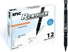 Inc. R2 Rollerball Pens - 0.7 Mm Medium-Point Pen Set With Comfort Grip For School, Office, Writing, And Journaling, 12 Pack, Black Ink - 紅木色 - 查看 1
