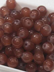 100szt 8mm Przezroczyste szklane koraliki do tworzenia biżuterii DIY Bransoletka Naszyjnik