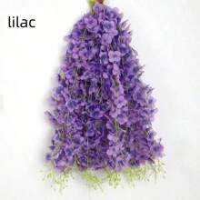 10 Stück/Packung künstliche Glyzinie, Rankengirlanden, Weihnachtsparty Heim Dekoration grüne Wand Decke Blumendekoration, perfekt für Hochzeit Hängedekoration, perfekt für Party, Zuhause, Garten, Wanddekoration, Künstliche Pflanzen