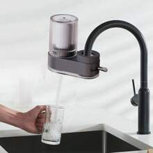 Wasserhahn-Wasserreiniger, Aktivkohle-Wasserhahn-Wasserreiniger entfernt Chlor, Wasserflecken, Schwermetalle und Gerüche, geeignet für Küchen und Badezimmer Zuhause, kann zur Reinigung zerlegt werden, inklusive mehrerer Adaptergrößen