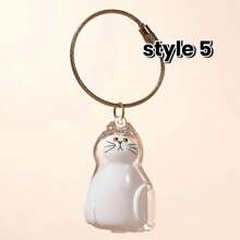 1pc/6pcs Cat Hair Keepsake Memorial Capsule - Transparent Gacha Ball Keychain Pendant For Preserving Beloved Kitty Fur - Pet Loss Remembrance Gift For Cat Lovers
