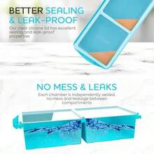 Silicone Freezer Tray With LidSoup Freezer Container Molds2cup Extra Large Ice Cube Traymakes 4 Perfect 500ml Portions Cubes For Freezing Soup Stews Sauces.OvenDishwasherSafe 2Pack - 2杯黃色 - 查看 3