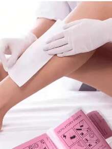 100 Peças/80 Peças/50 Peças Tiras de Cera para Remoção de Pelos Unissex, Tiras de Cera de Uso Único Profissional para Salão, Produto e Acessório Essencial para Remoção de Pelos para Barbearia, Salão de Beleza, Viagem/Papel Não Tecido Descartável para Remoção de Pelos, Acessório para Remoção de Cera