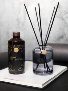 1 Set de Difusor de Aromaterapia con Varillas, Aceites Esenciales Naturales Mezclados, Decoración del Hogar, Aroma Duradero, Adecuado para Regalos de Boda, Cumpleaños, Día de San Valentín, Navidad, Fiestas, Aplicable para Dormitorio, Estudio, Sala de Estar, Baño, Desodorización - Aceites esenciales extraídos de plantas naturales. - Ver 4