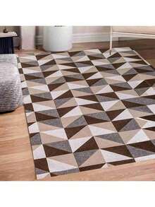 Large Non-Slip Rug For Living Room, Bedroom And Office – Comfort And Safety - 駝色 - 查看 1