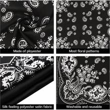 Satin Head Scarf - 27.5 Inch Silk Hair Wrap For Women - 橘色 - 查看 2