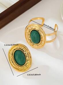 2pcs/Set Elegant Luxury Fashion Jewelry Bracelet And Ring Set For Women