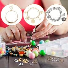 300 件 DIY 珠宝扣连接器套装，包含 100 个合金龙虾扣和 200 个跳环。适用于制作配饰、项链链环、手链脚链环、耳环圈、吊坠扣、包链连接器和其他 DIY 手工组件