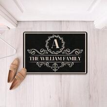 Personalized Welcome Doormat For Home Entrance,Custom Welcome Door Rug With Family Name,Indoor Porch Rugs,Non Slip Low-Profile Floor Front Switch Mat Housewarming Gift For Friend New Home - 24"X16"/30"X18" - A01 - View 5