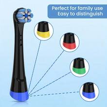 4PCS Replacement Heads Compatible With For Oral-B IO Series Electric Toothbrush, Electric Toothbrush Heads Accessories - Multicolor - View 6