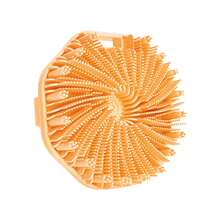 1 件硅胶身体磨砂刷，升级版超级去角质淋浴刷，带防滑带，硅胶身体缓冲刷适用于淋浴、沐浴、洗手，去除污垢和死皮