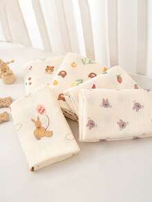 2 szt. ręczników kąpielowych dla noworodków, dwuwarstwowy ręcznik z gazy do owijania, cienki fason na lato, kocyk chroniący przed słońcem, miękki materiał do owijania noworodków (80 cm * 80 cm) - Wielokolorowe - Zobacz 9