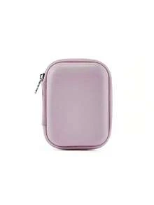 Bolsa organizadora digital portátil, caja de almacenamiento protectora de color caramelo de piel sintética (PU) adecuada para adaptador de carga, cámara pequeña, unidad flash USB, cable de datos y otros accesorios digitales - Blanco - Ver 15