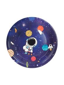 10pcs/20pcs/50pcs Outer Space Theme Birthday Party Decorations Supplies Galaxy Party Tableware Set Includes Paper Plates Napkin Cup Galaxy Space Astronauts Theme Party Decorations For Babe Shower Birthday Party