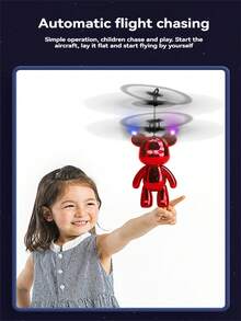 Gesture Control Hovering Mini Bear Drone, Indoor Outdoor Interactive Toy, Birthday Gift For Boys And Girls Aged 3-12 - Multicolor - View 7