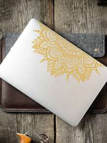 SUPSTICKER 1pc Mandala Pattern PVC Partial Decorative Laptop Sticker, Self-Adhesive DIY Notebook Sticker