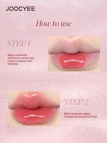 JOOCYEE CRYSTAL GLOSS 唇彩，保湿，易涂抹，适合初学者 - 654 TEA ROSE - 查看 5