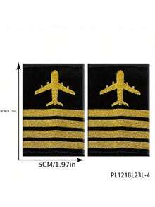 6 件套趣味空姐头饰、松紧领带、胸针、肩带、太阳镜 - 角色扮演复古空乘人员空乘制服配饰、飞行员服装万圣节