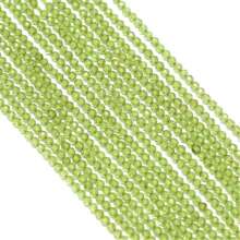 Aproximadamente 170 contas de peridoto verde facetadas de 2 mm - adequadas para joias, pulseiras e colares "faça você mesmo" - clima fresco de primavera/verão - adequadas para estilos boho e minimalista, equilíbrio de chakras, presentes para o Dia das Mães, Páscoa, Ramadã e Carnaval