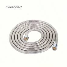 خرطوم استحمام قابل للتمديد، مصنوع من الفولاذ المقاوم للصدأ، خرطوم معدني مرن، مناسب لحنفيات الحمام، متين ومانع للتسرب، سهل التركيب، مثالي لتركيبات الحمام وديكور الحمام وإكسسوارات الاستحمام، أدوات الحمام - متعدد الألوان - مشاهدة 6