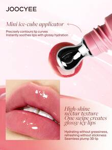 JOOCYEE CRYSTAL GLOSS 唇彩，保湿，易涂抹，适合初学者 - 651 PEACH JELLY - 查看 5