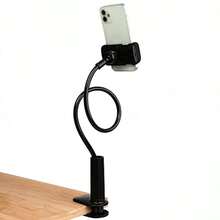 YQQ WANBY Phone Holder Bed Gooseneck Mount Mobile Phone Holder Table Stand Flexible 360° Rotation Cell Phone Clip Holder Lazy Bracket Mount For All Smart Phone MicrophoneWB - 黑色 - 查看 1