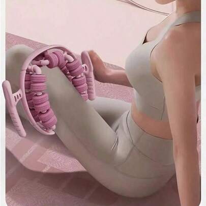 6-In-1 Adjustable Leg Massager With 28 Massage Nodes - Ergonomic Home Design, Pink/Purple - Perfect Gift For Women's Day, Valentine's Day, Mother's Day, Leg Massager, Unique Roller Design, Durable Plastic Rollers