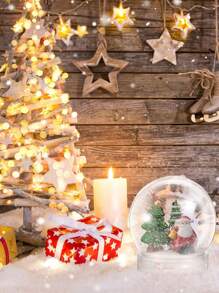 10 Stück DIY Schneekugeln Set, klarer Wasserglobus mit Schraubverschluss, leere Plastik Schneekugeln für Heimwerker, DIY, Hochzeitsdekoration